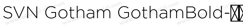 SVN Gotham GothamBold字体转换